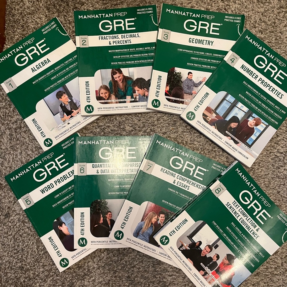 Manhattan prep GRE books